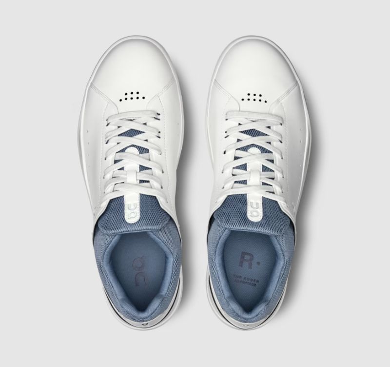 Men's On THE ROGER Advantage-White | Chambray - Click Image to Close