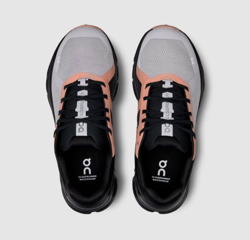Men's On Cloudrunner Waterproof-Fade | Black - Click Image to Close