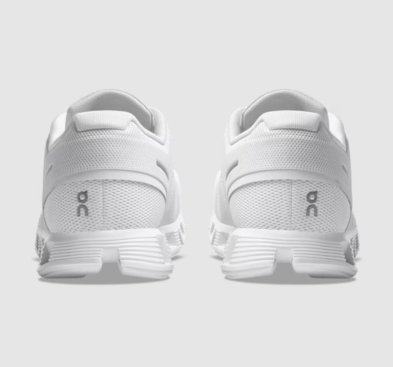 Men's On Cloud 5-All White - Click Image to Close