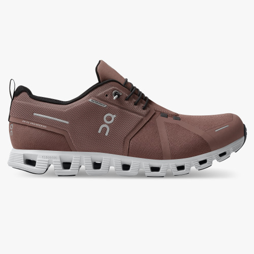 Men's On Cloud 5 Waterproof-Cocoa | Frost - Click Image to Close