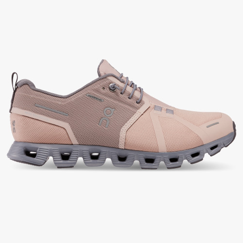 Women's On Cloud 5 Waterproof-Rose | Fossil - Click Image to Close
