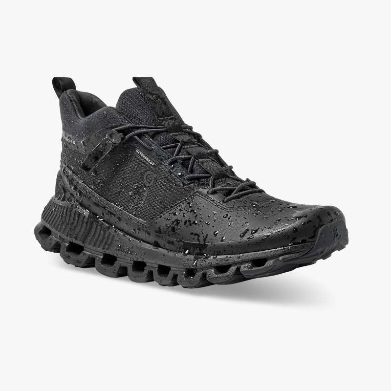 Women's On Cloud Hi Waterproof-All | Black - Click Image to Close