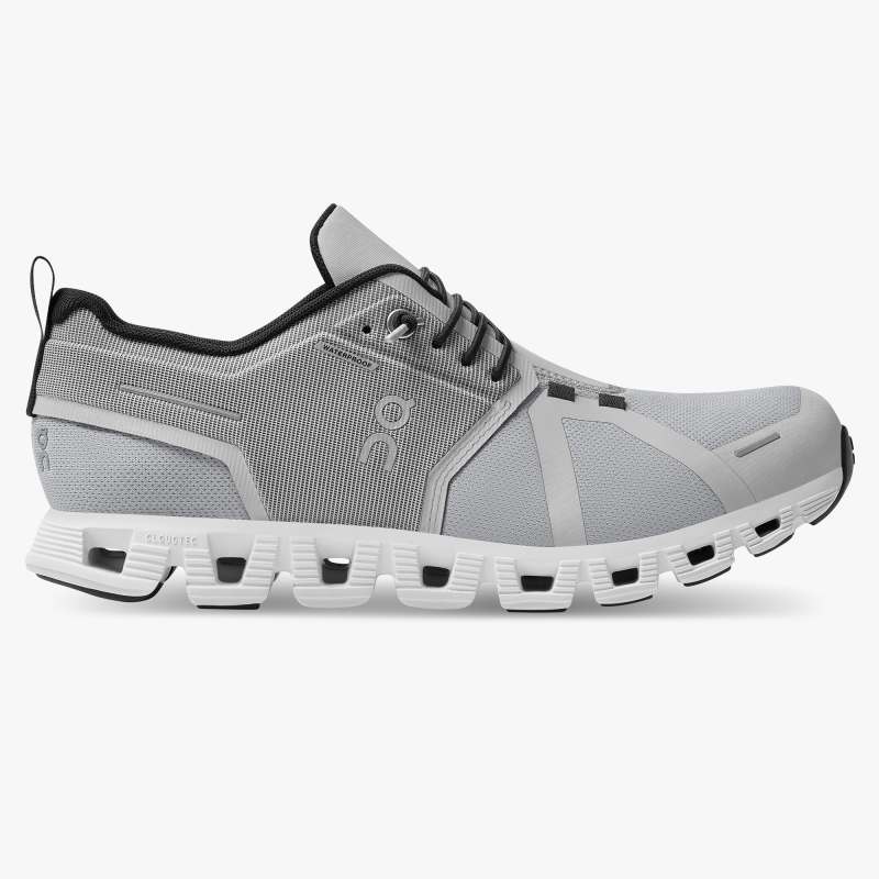 Women's On Cloud 5 Waterproof-Glacier | White - Click Image to Close