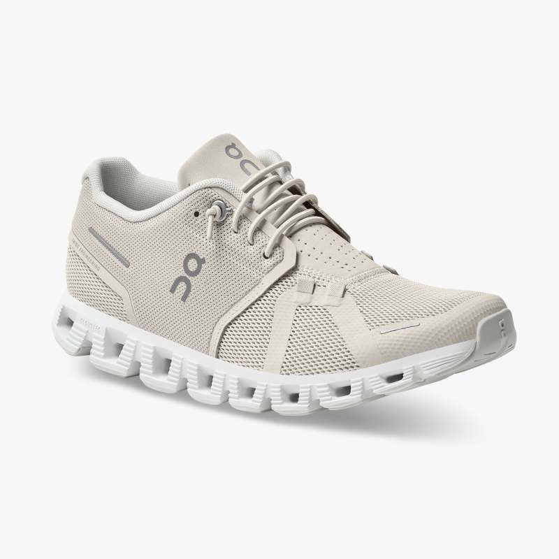 Women's On Cloud 5-Pearl | White - Click Image to Close