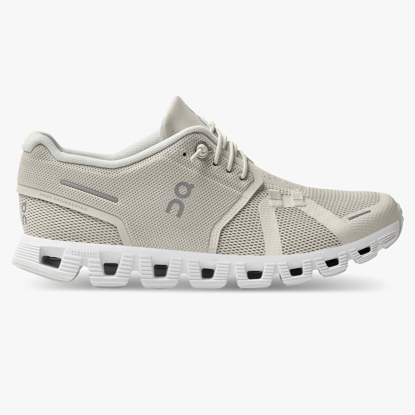 Men's On Cloud 5-Pearl | White - Click Image to Close