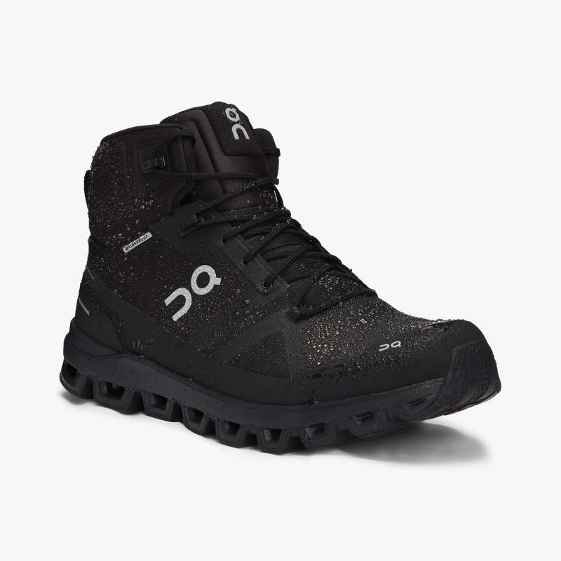 Men's On Cloudrock Waterproof-All | Black - Click Image to Close