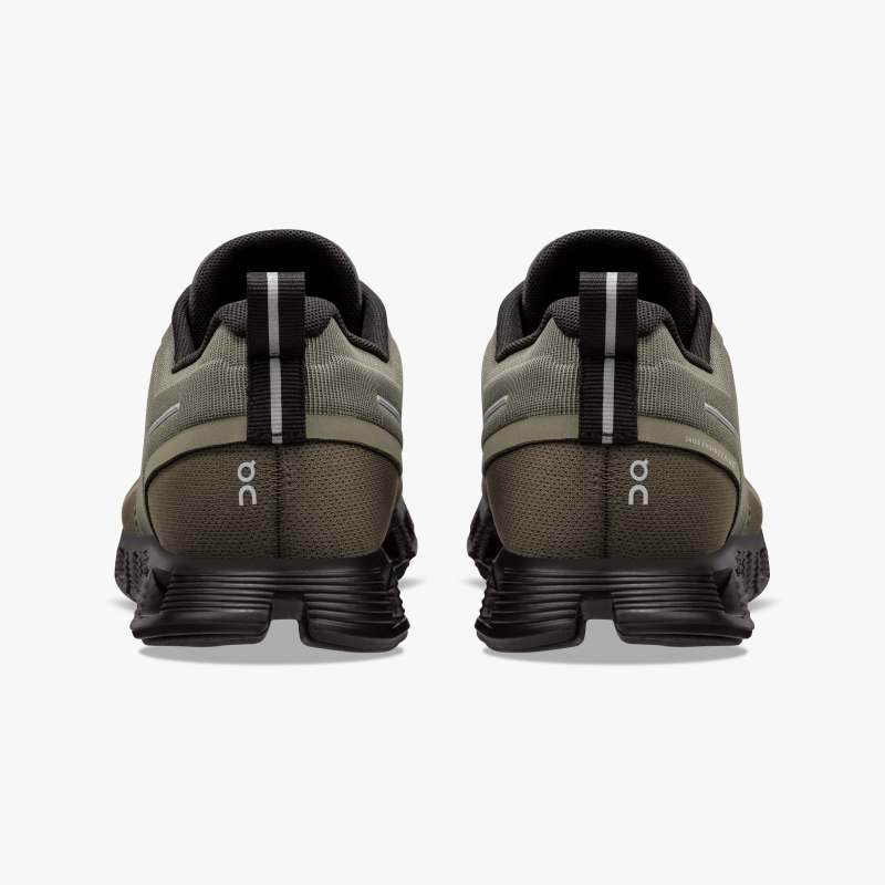 Women's On Cloud 5 Waterproof-Olive | Black - Click Image to Close