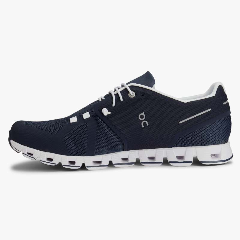 Men's On Cloud-Navy | White - Click Image to Close