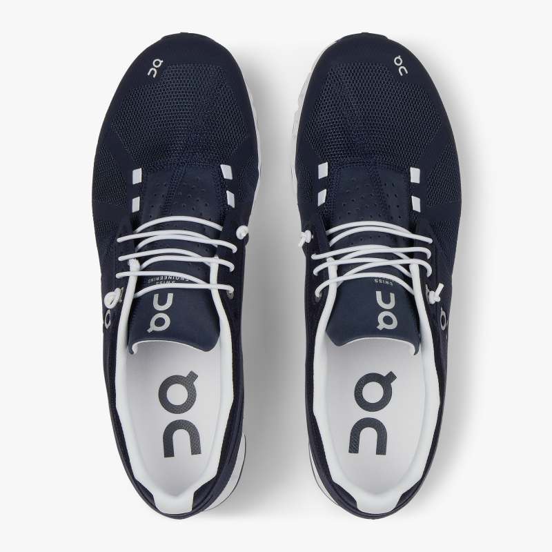 Men's On Cloud-Navy | White - Click Image to Close