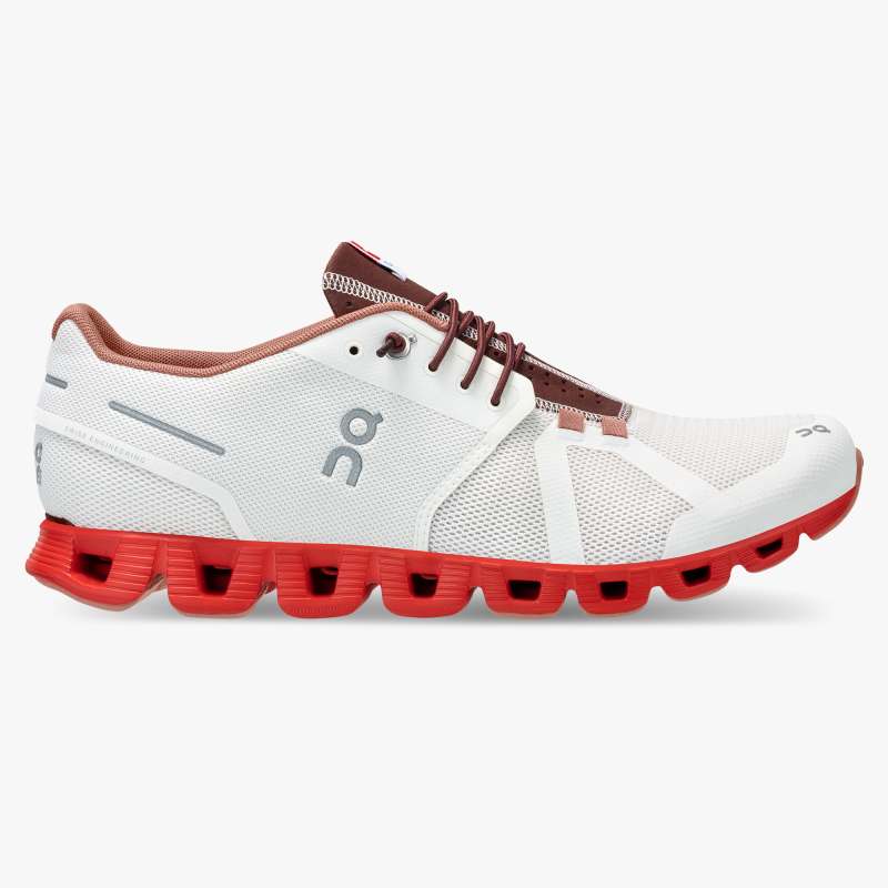 Men's On Cloud Swiss Olympic-Red | White - Click Image to Close